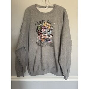 Women's Jerzees Nublend Taylor Swift Sweatshirt 2XL Gray